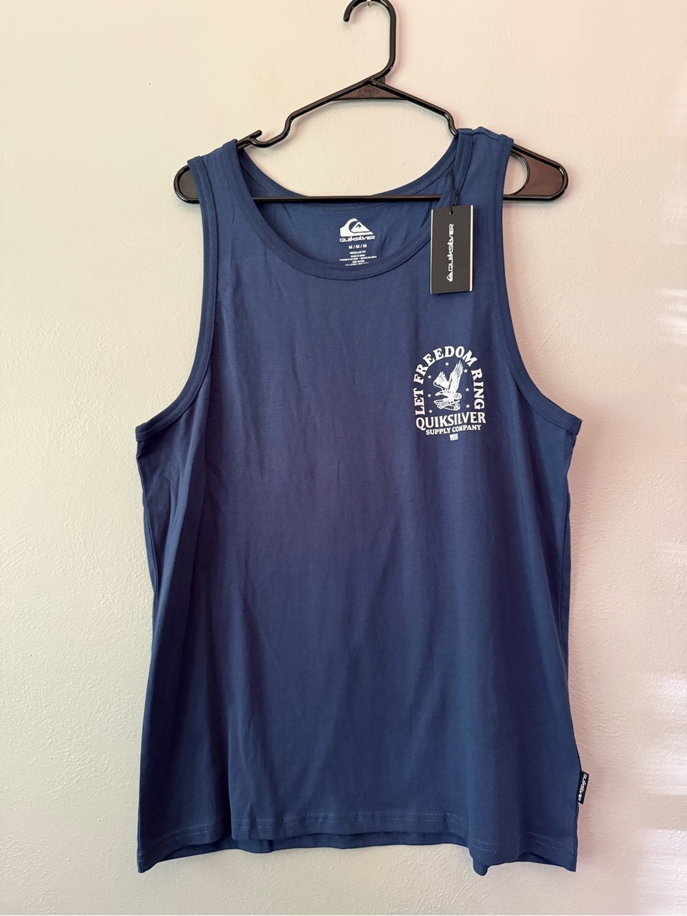 Quiksilver Men’s Navy Blue Logo Tank